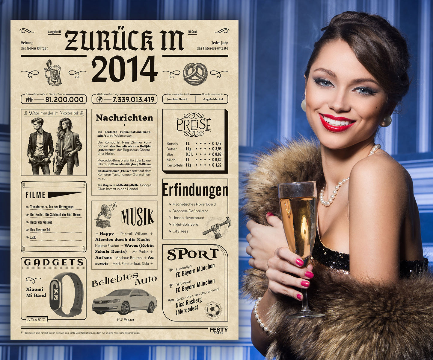 Geburtstagskarte zum 12. Geburtstag 2014 – Geschenk für Frauen und Männer