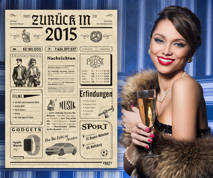 Geburtstagskarte zum 11. Geburtstag 2015 – Geschenk für Frauen und Männer