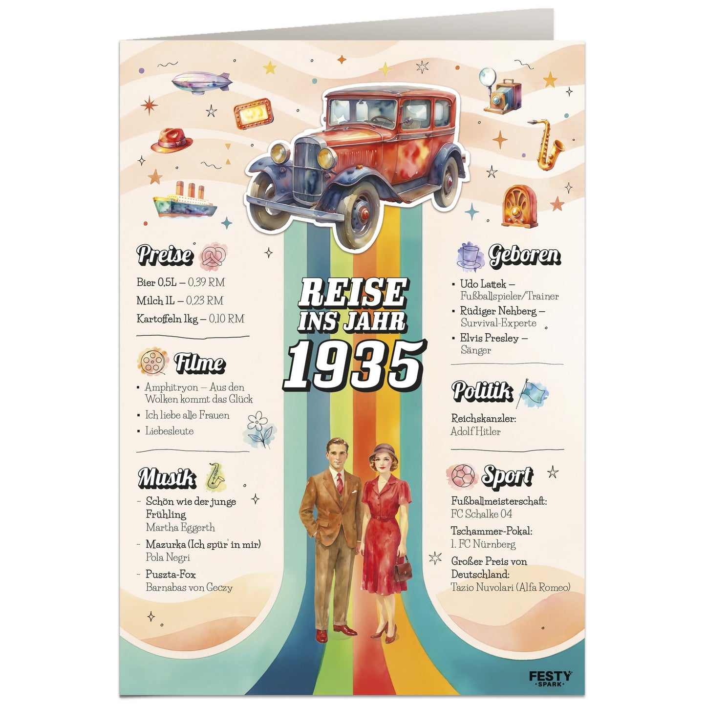 Geburtstagskarte zum 91. Geburtstag – Jahrgang 1935