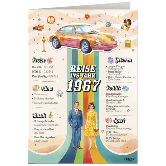 Geburtstagskarte zum 59. Geburtstag – Jahrgang 1967