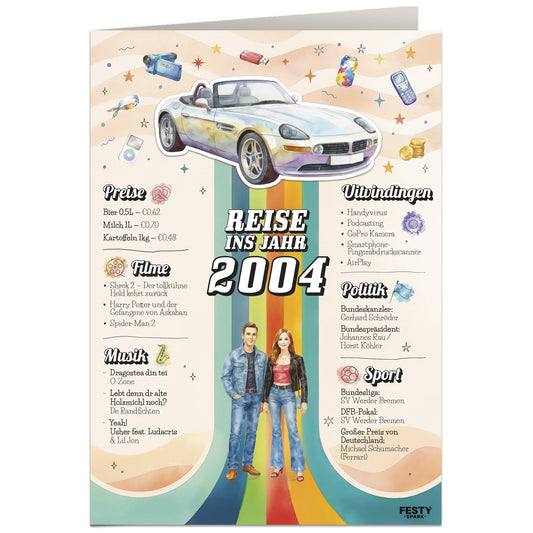 Geburtstagskarte zum 22. Geburtstag – Jahrgang 2004