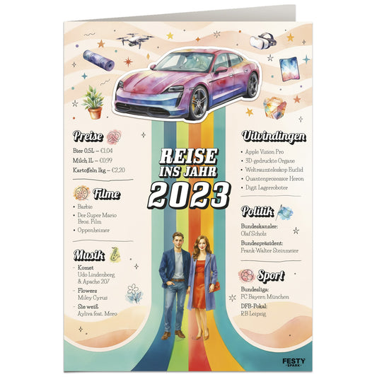 Geburtstagskarte zum 3. Geburtstag – Jahrgang 2023